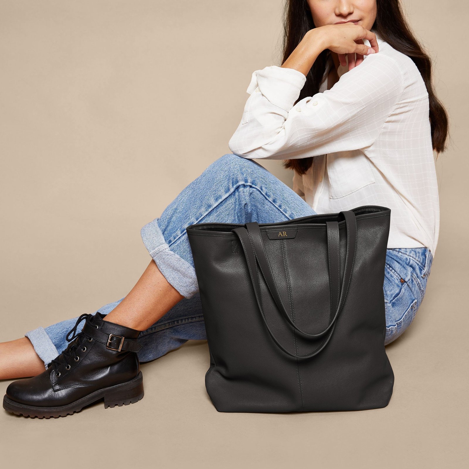Uptown Vertical Tote Black Onyx - Image 2