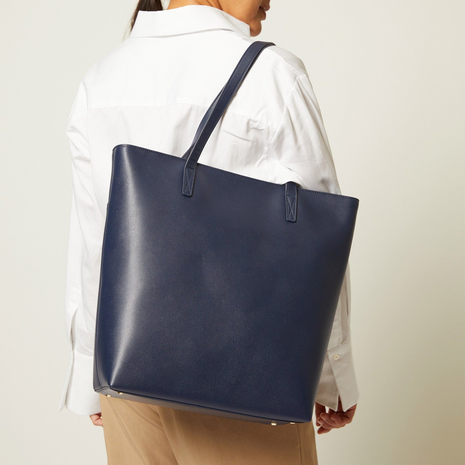 Alex Vertical Work Tote Midnight Blue - Image 3
