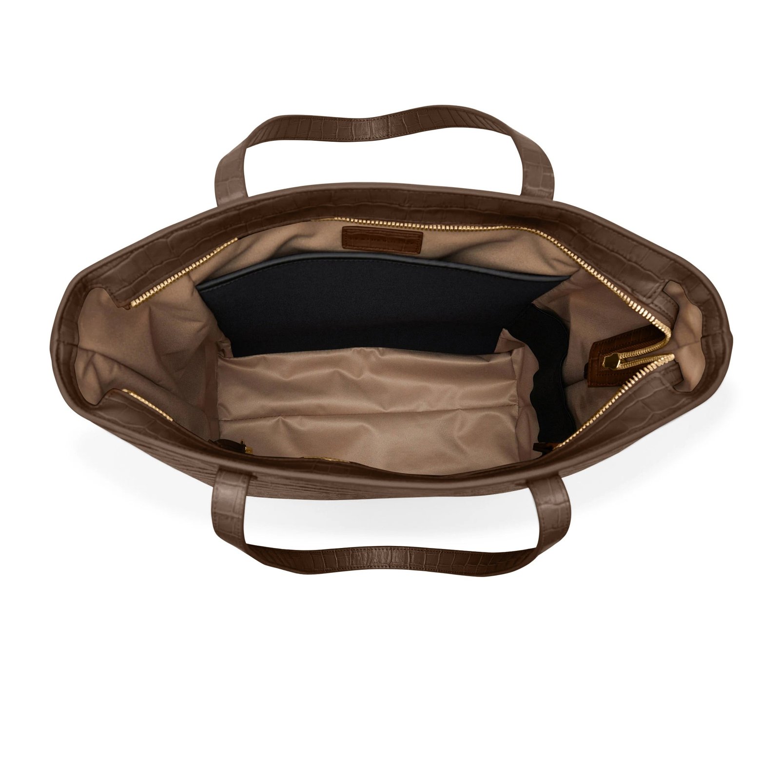 Alex Vertical Work Tote Cocoa Croc - Image 4