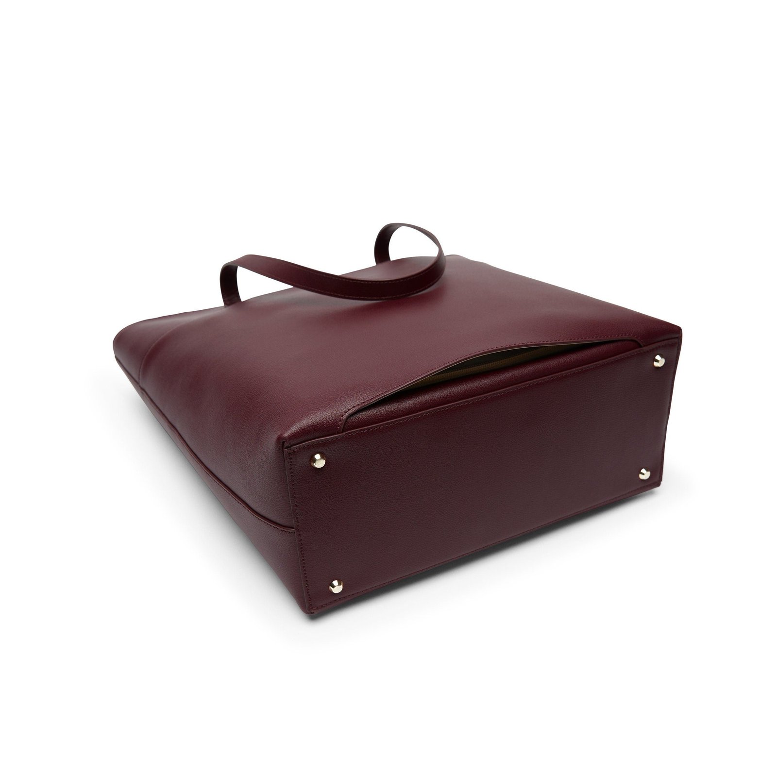 Alex Vertical Work Tote Oxblood - Image 11