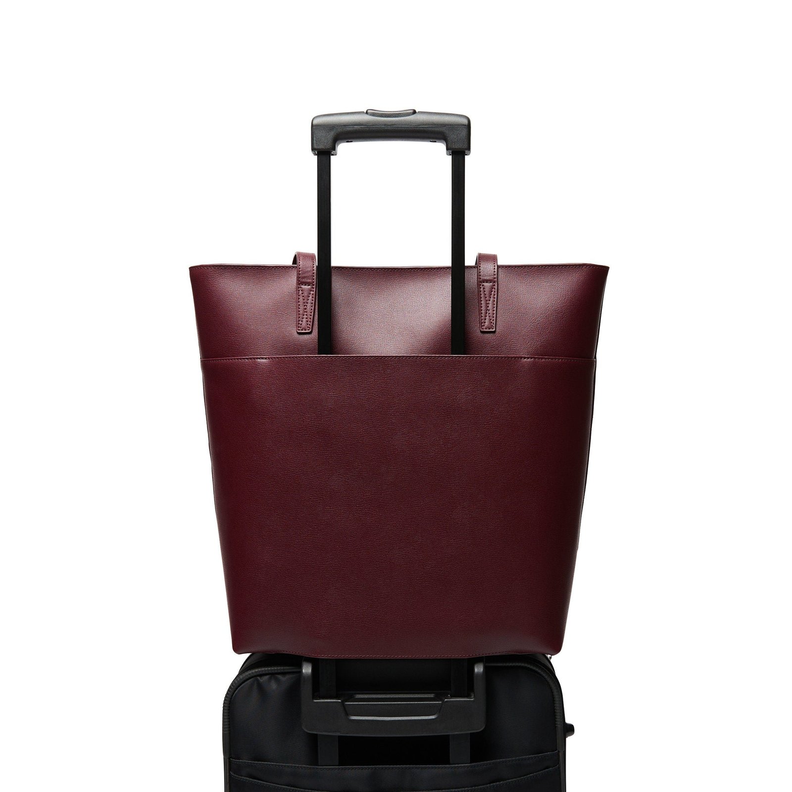 Alex Vertical Work Tote Oxblood - Image 5