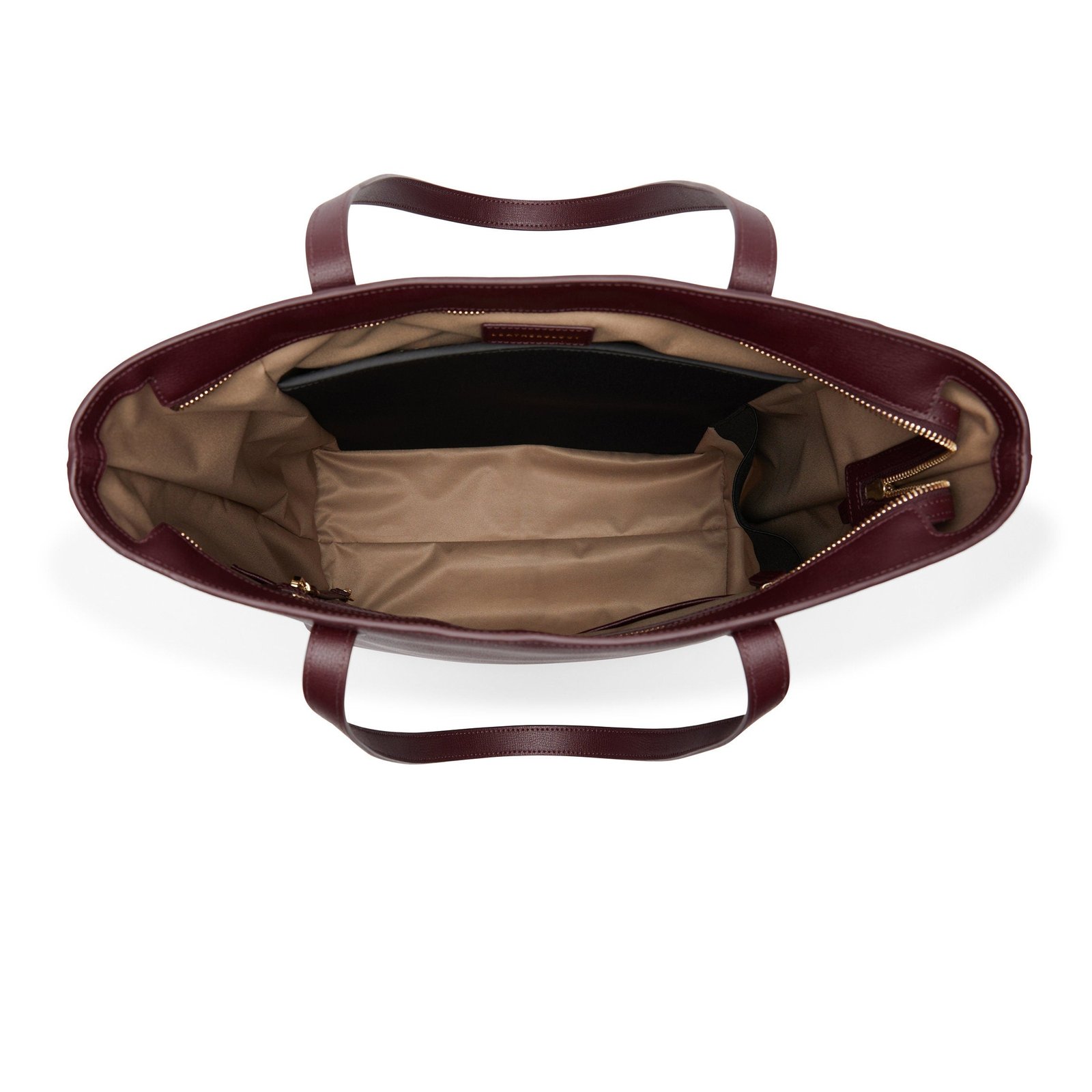 Alex Vertical Work Tote Oxblood - Image 6