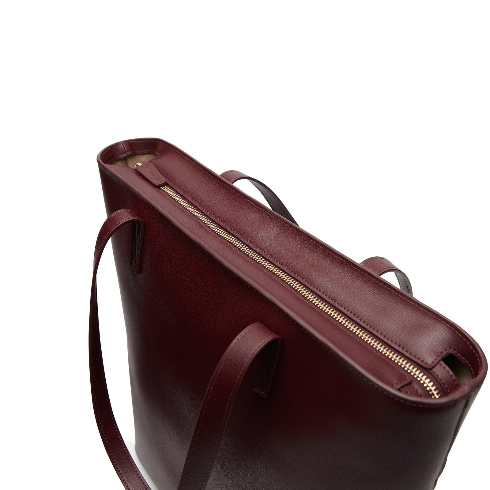 Alex Vertical Work Tote Oxblood - Image 9
