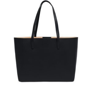 Belmont Structured Tote Double-Sided Black/Natural