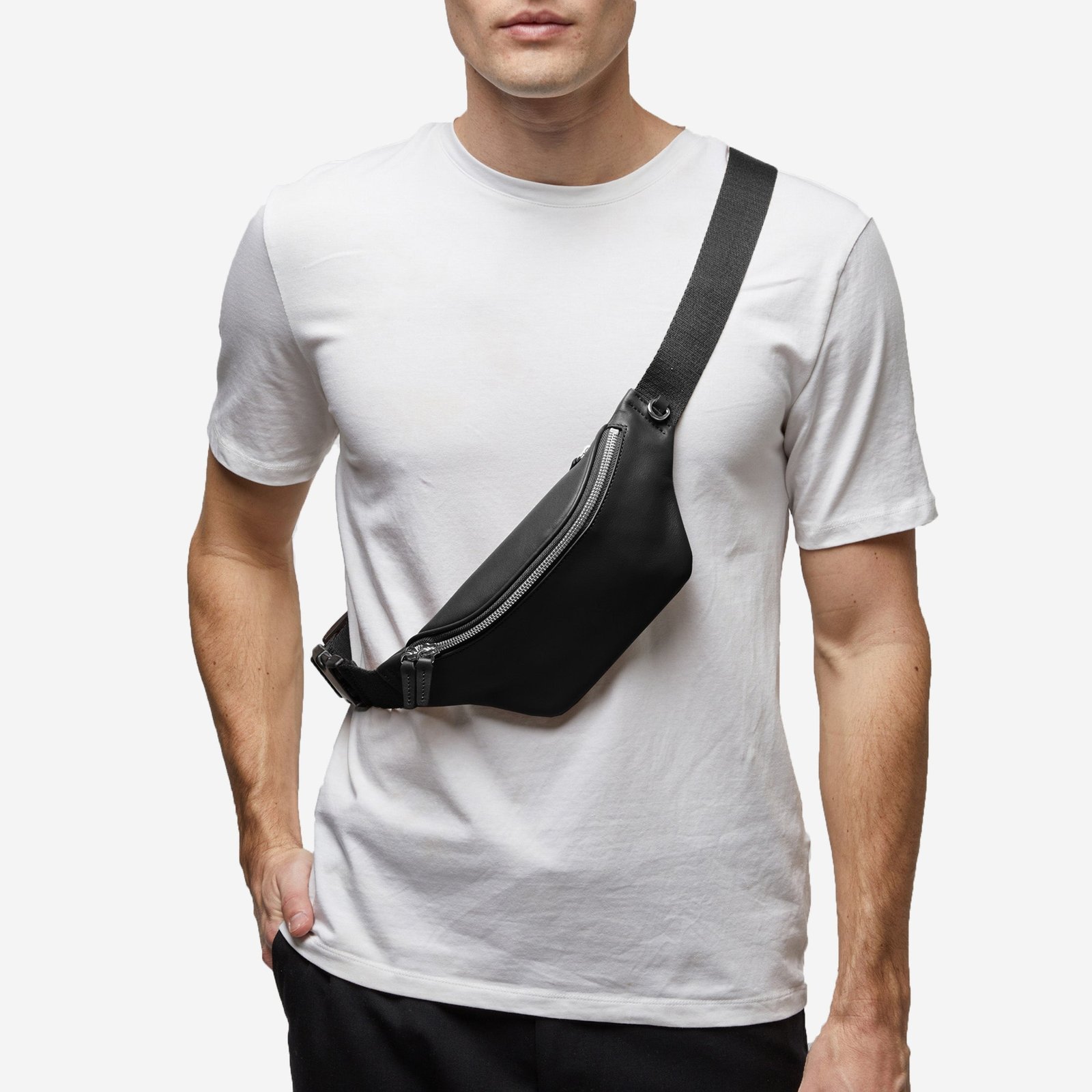 Blake Slim Belt Bag Black Onyx - Image 2