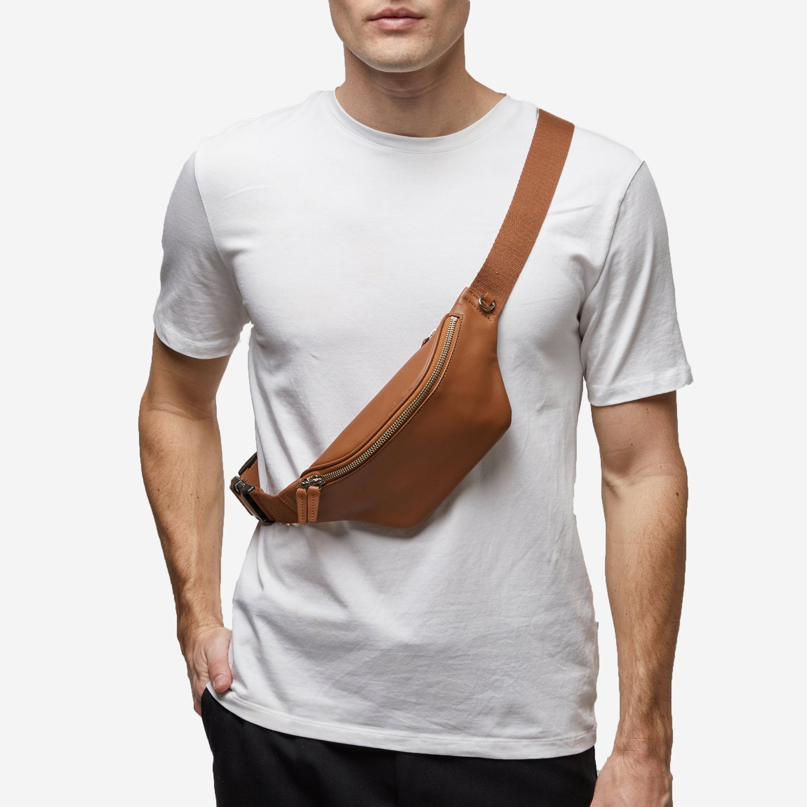 Blake Slim Belt Bag Cognac - Image 2