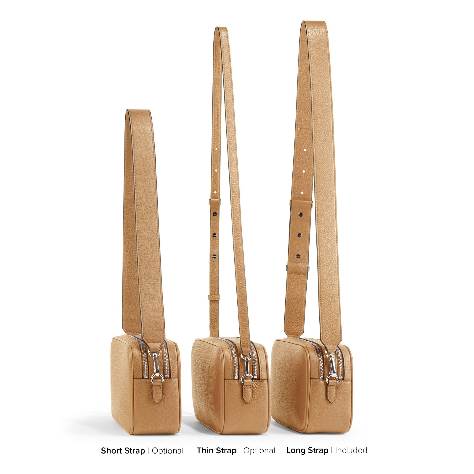 Meadow Double Zip Camera Bag Camel - Image 8