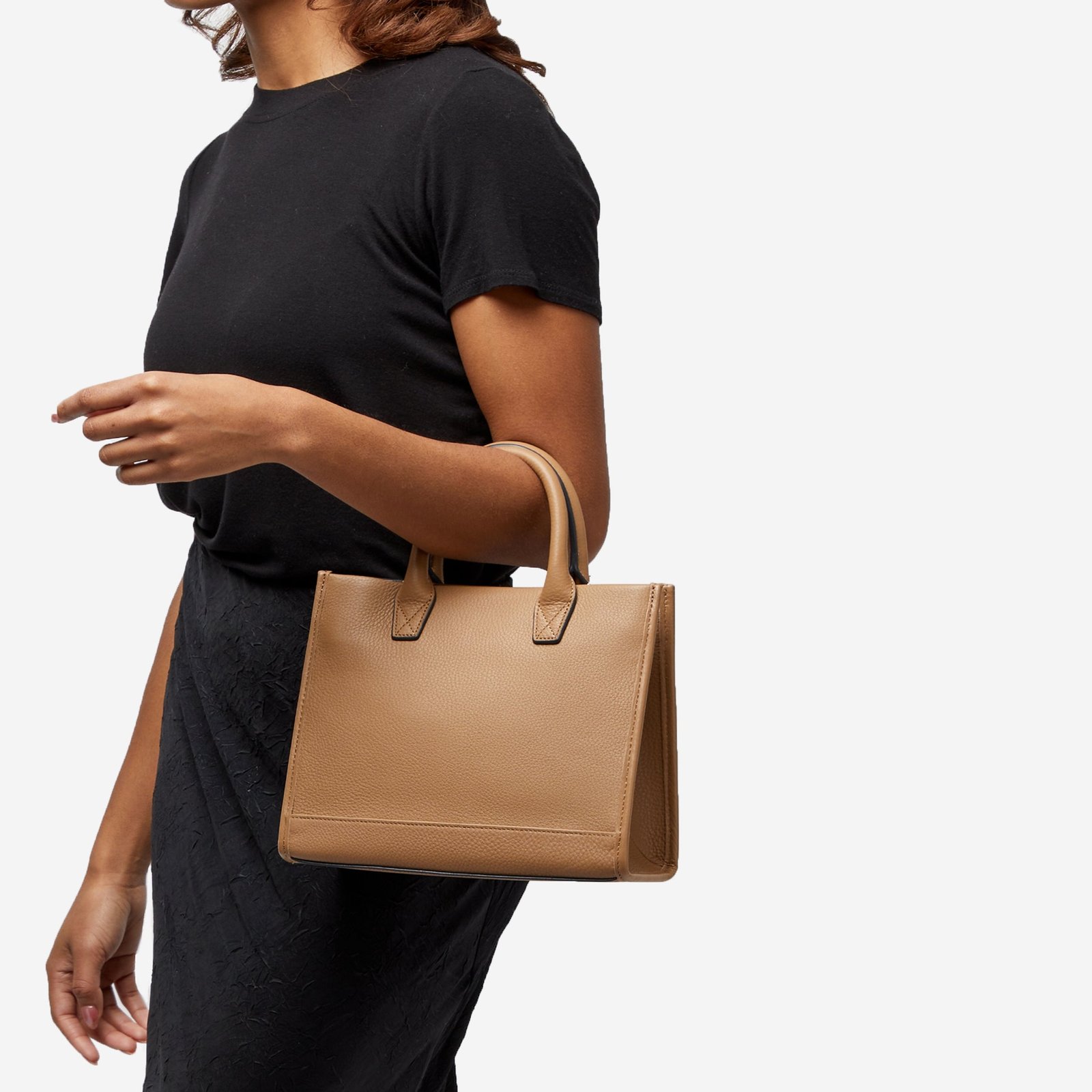 Kress Mini Top Handle Bag Camel - Image 2