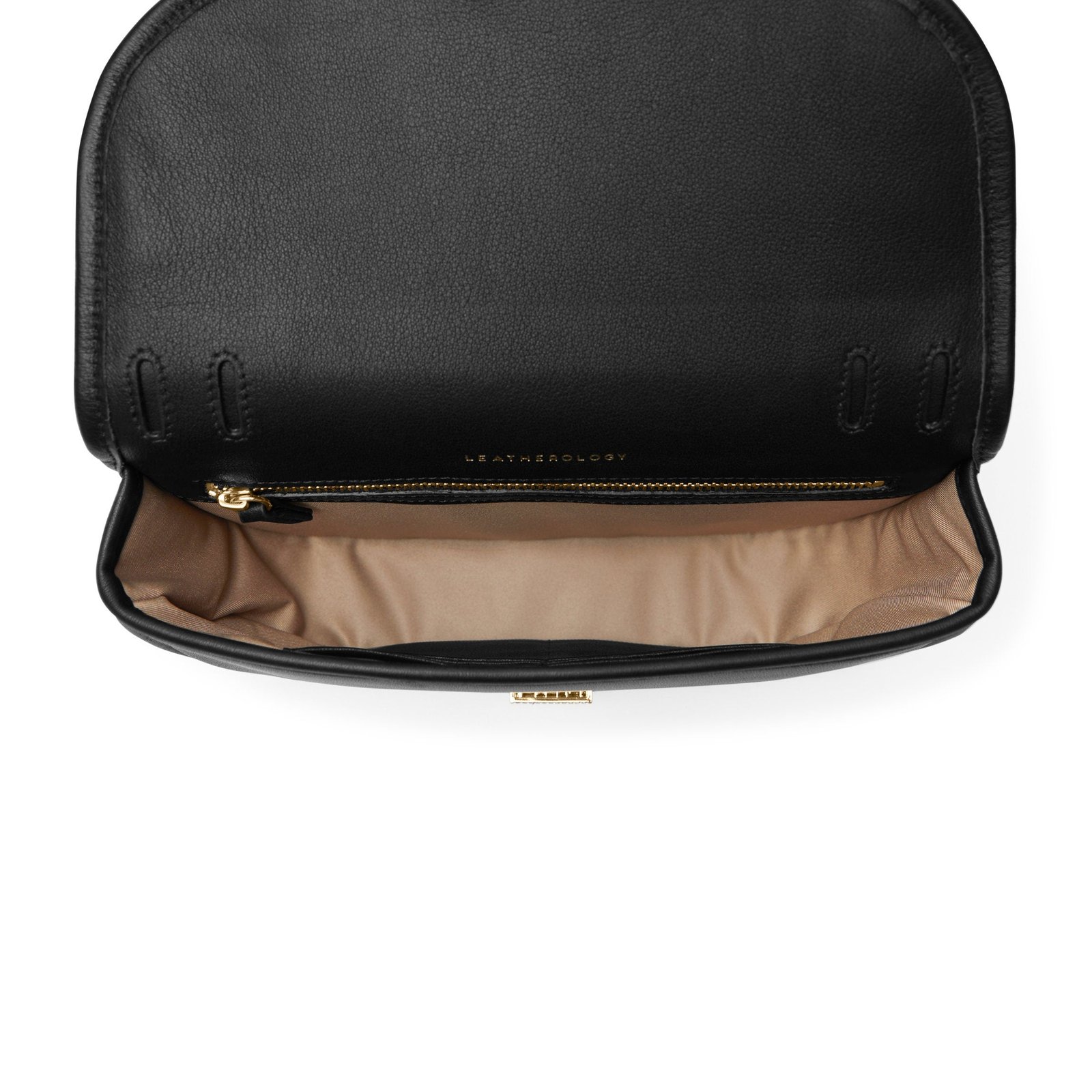 Katy Small Saddle Crossbody Black Onyx - Image 8