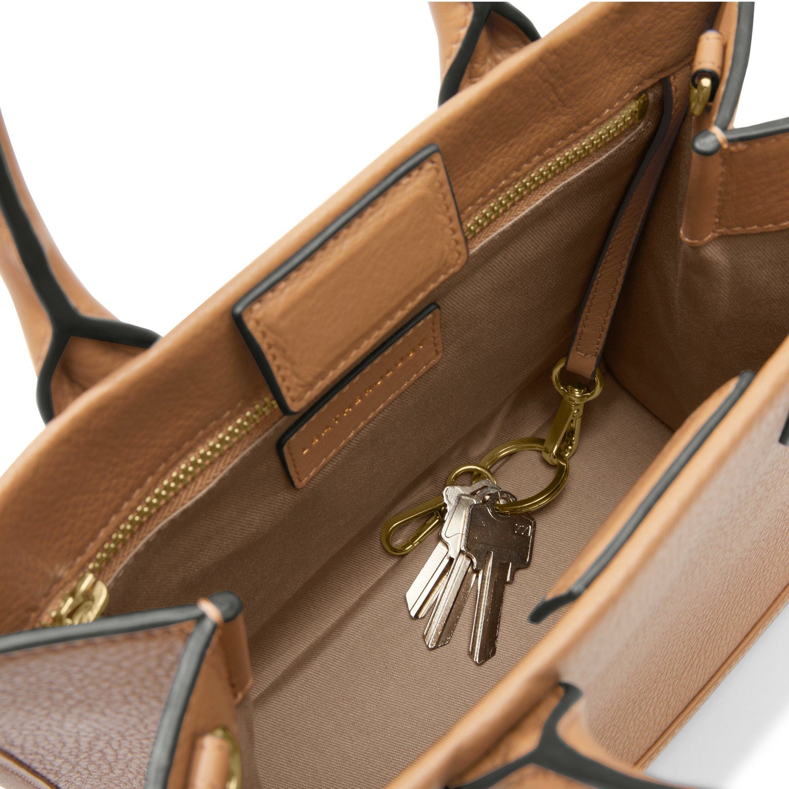 Kress Mini Top Handle Bag Camel - Image 4