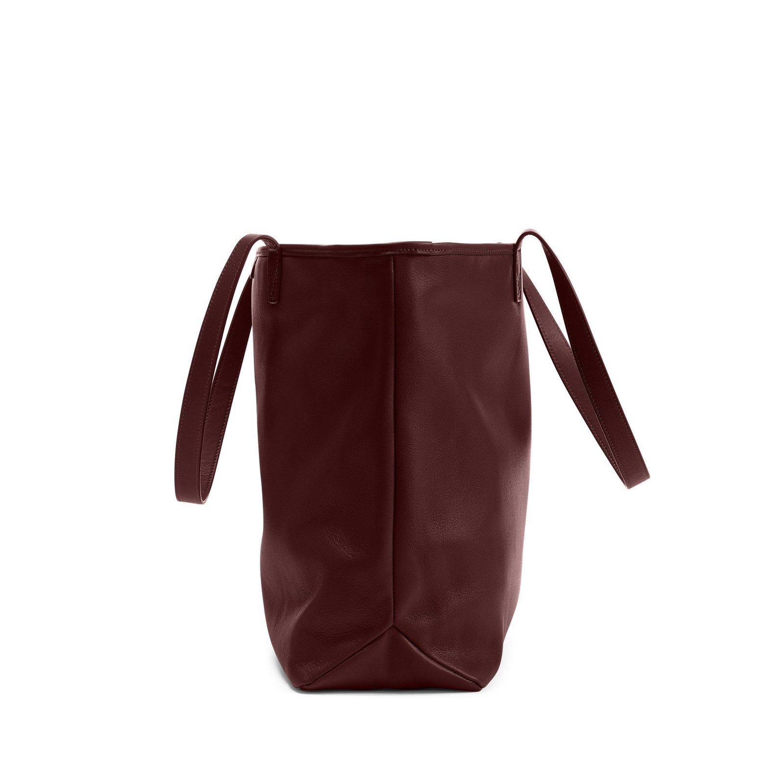 Large Zippered Downtown Tote Bordeaux - Image 3