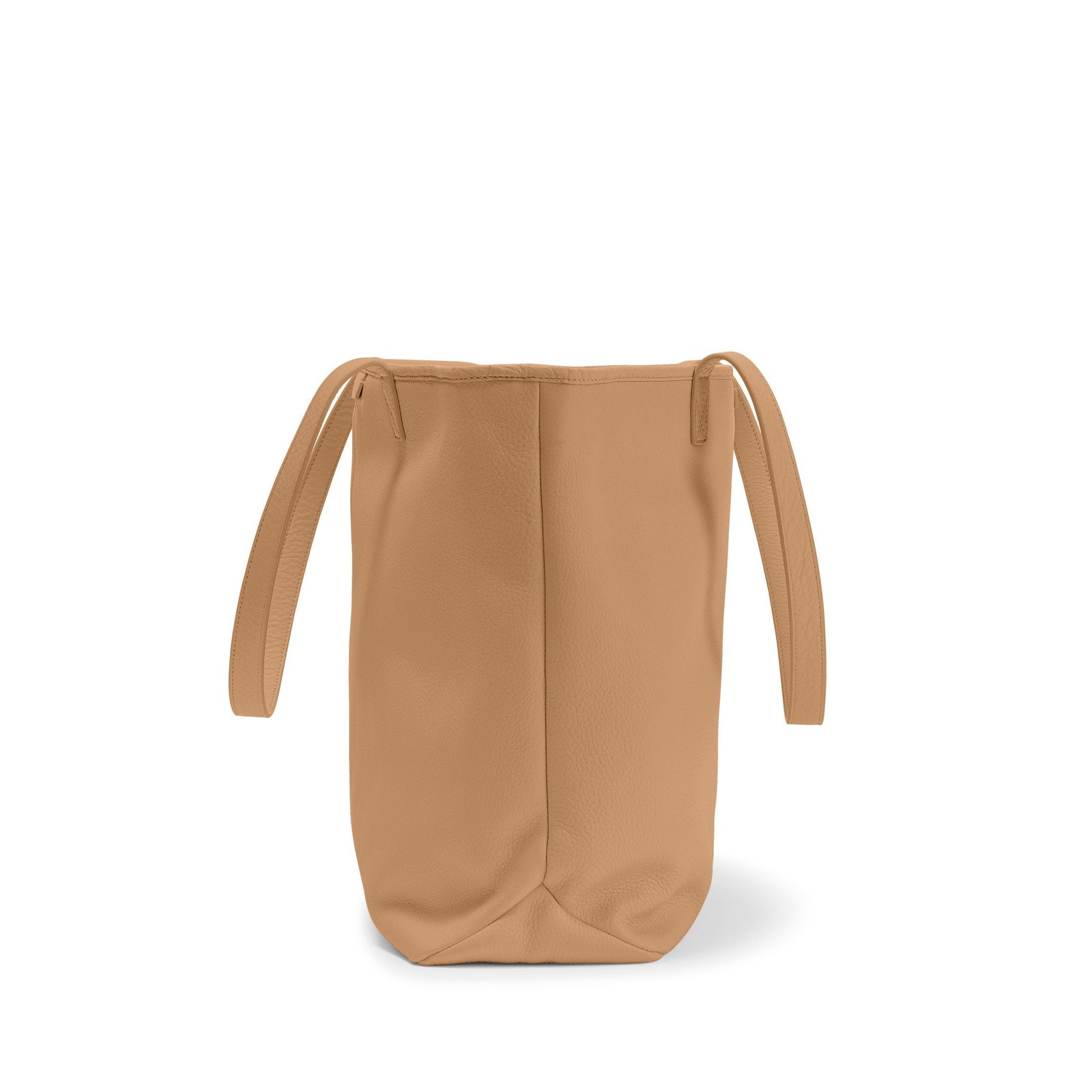 Large Zippered Downtown Tote Camel - Image 3