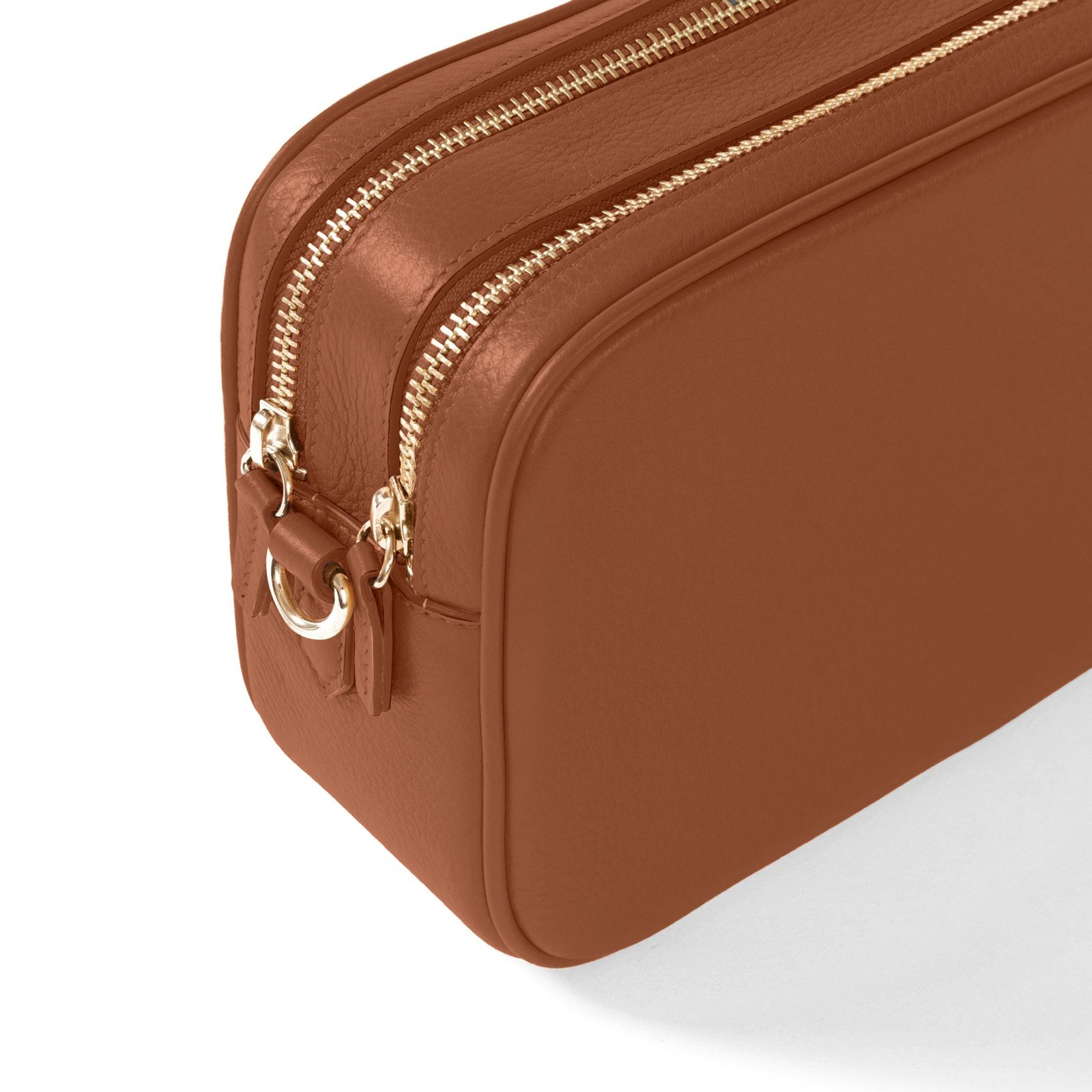 Meadow Double Zip Camera Bag Saddle Brown - Image 3