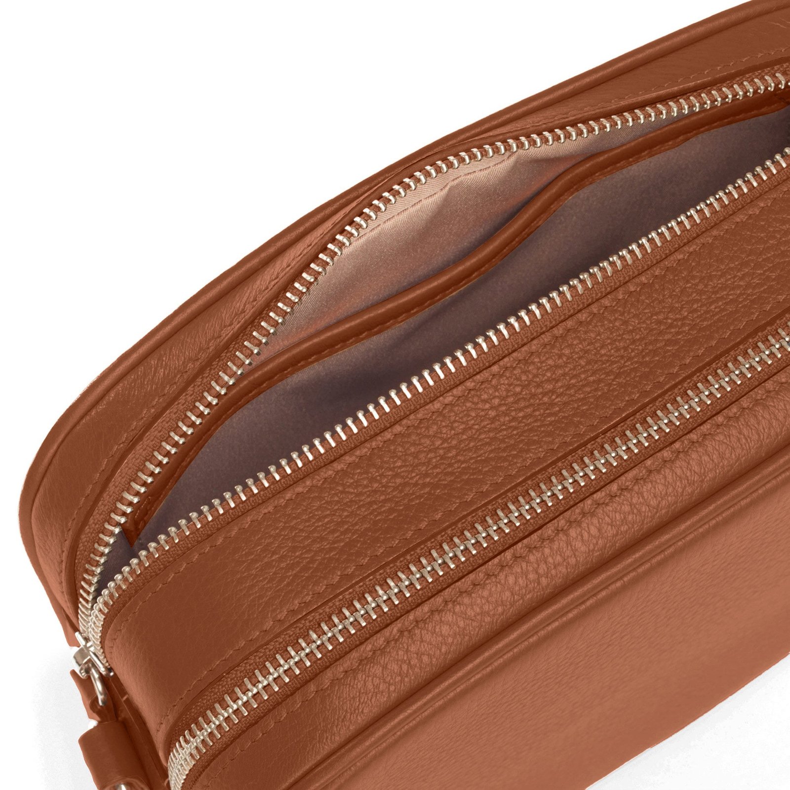 Meadow Double Zip Camera Bag Saddle Brown - Image 5