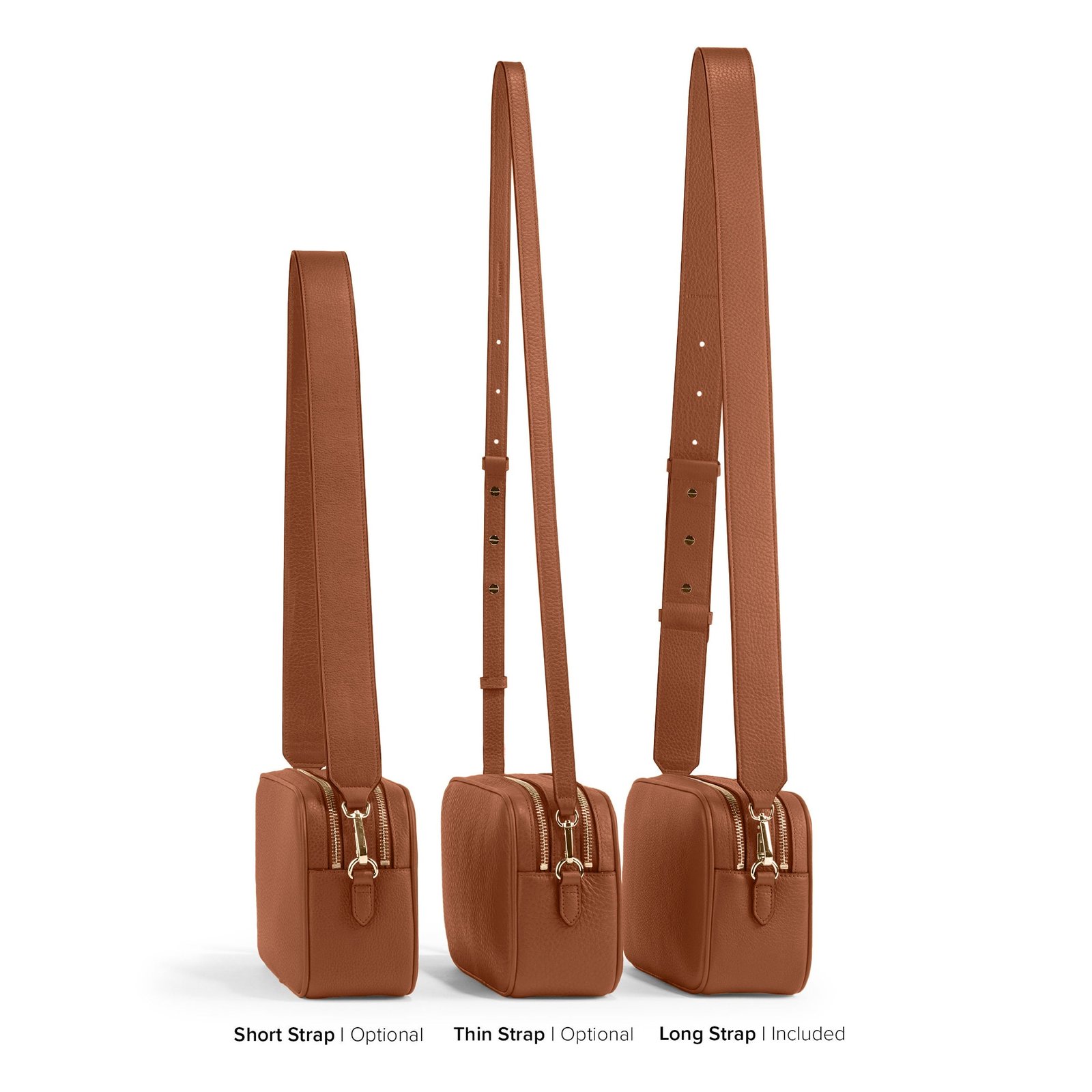 Meadow Double Zip Camera Bag Saddle Brown - Image 6