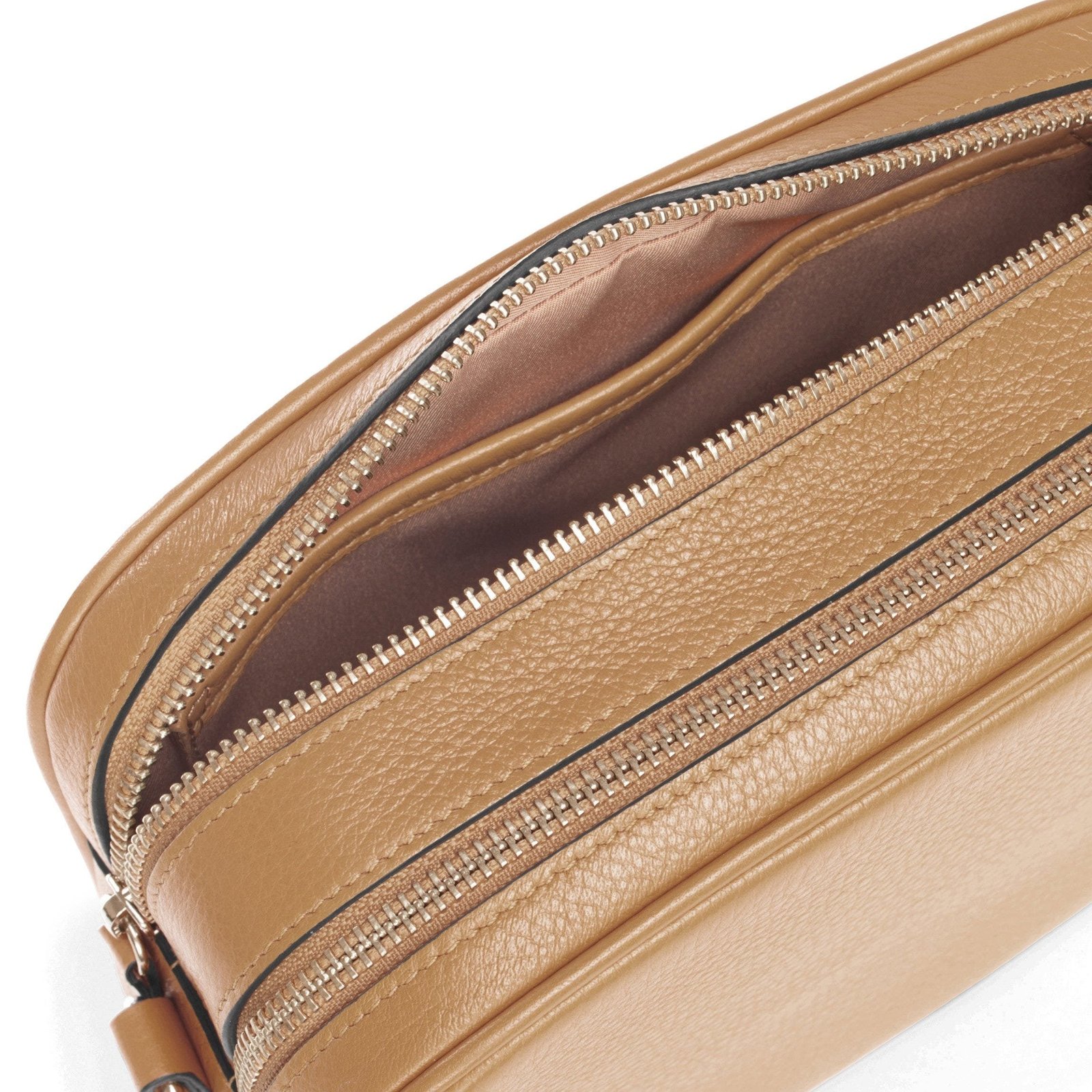 Meadow Double Zip Camera Bag Camel - Image 7