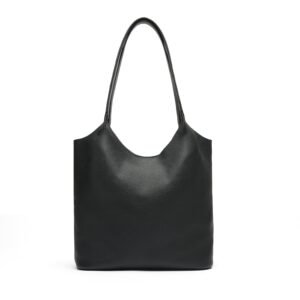 Mia Large Shopper Tote Black Pebble
