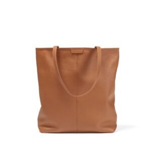 Uptown Vertical Tote Cognac