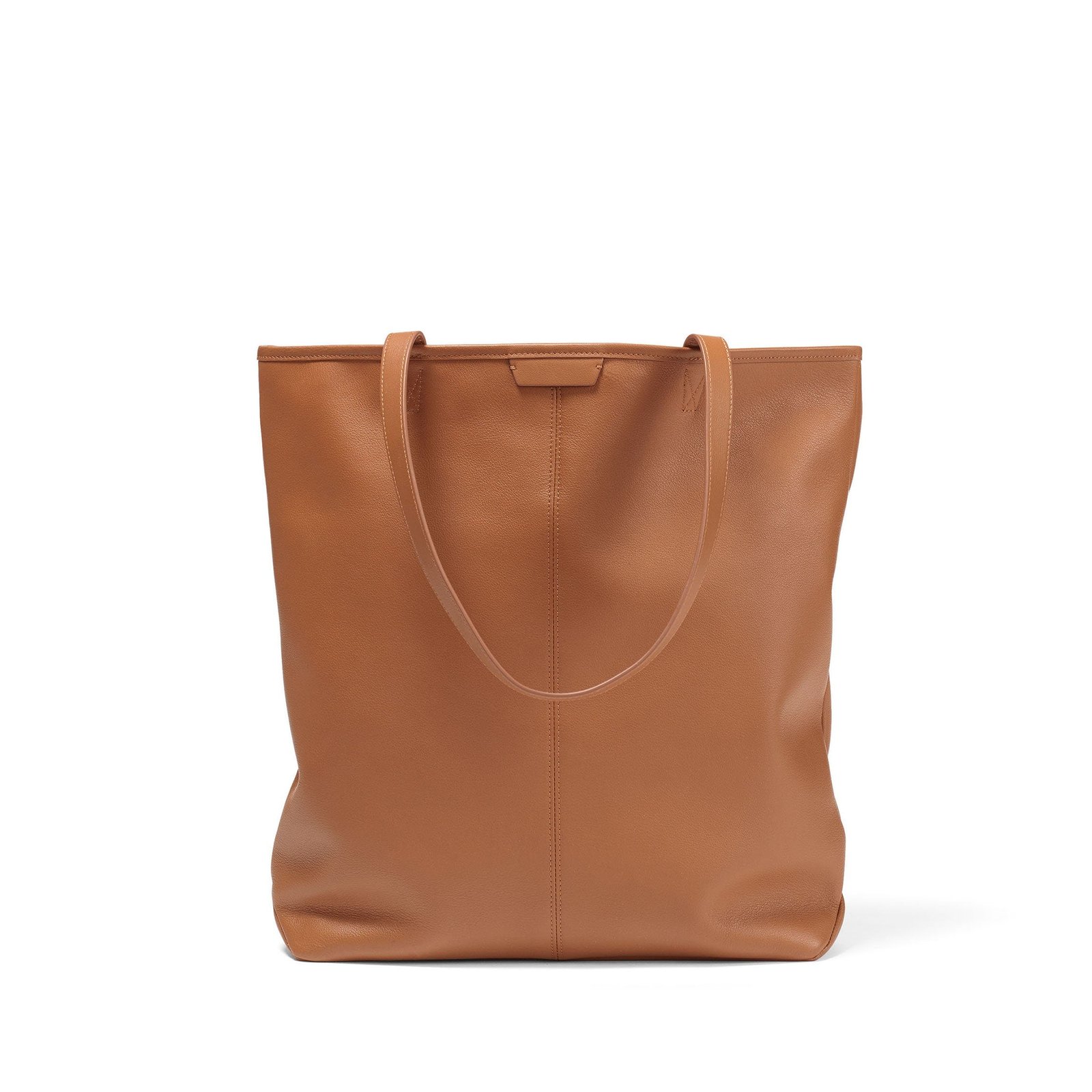 Uptown Vertical Tote Cognac